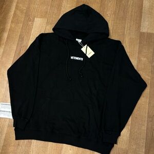 Vetements Hoodie Brand New - Black